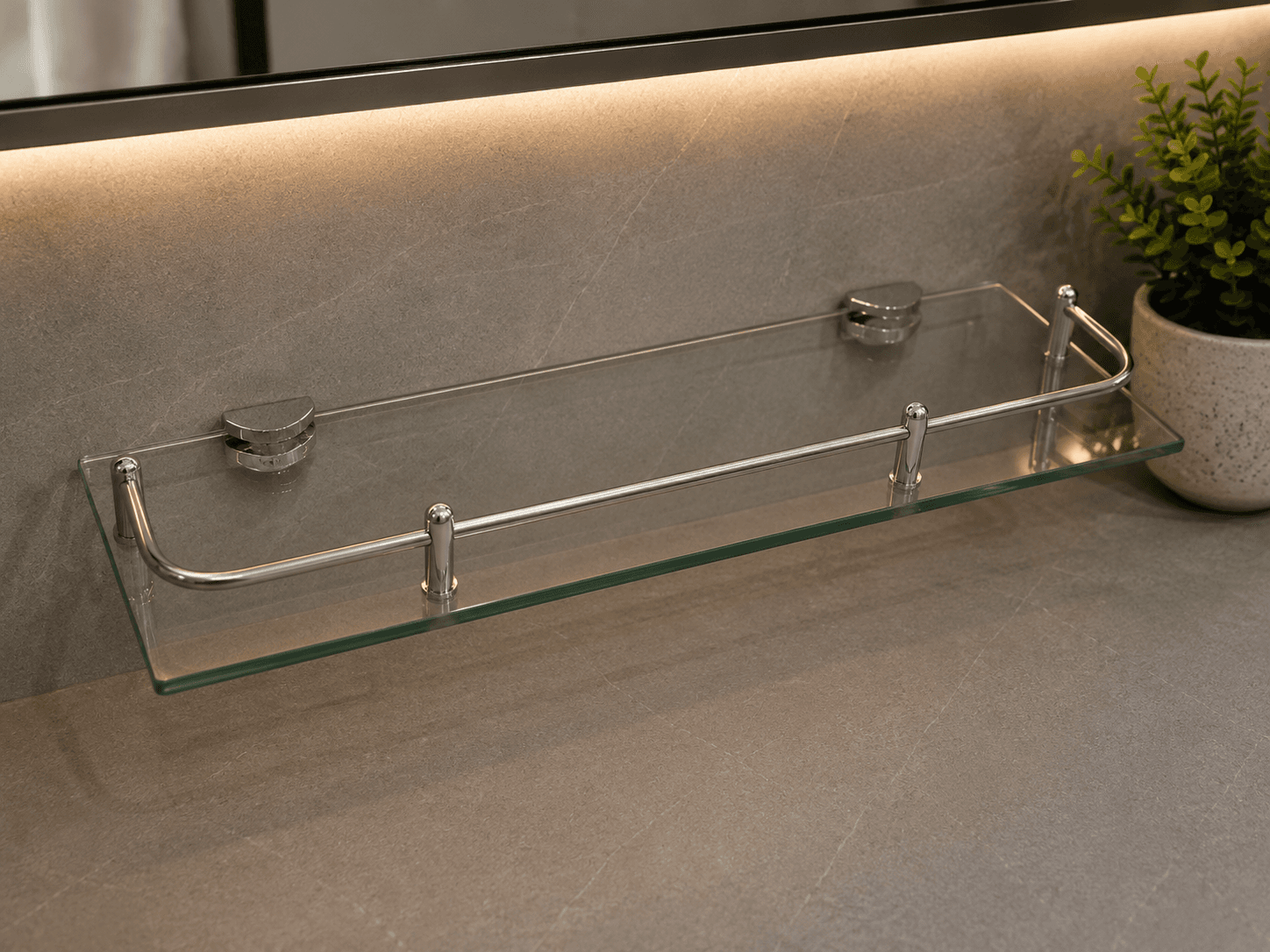 Bathroom Glass Shelf