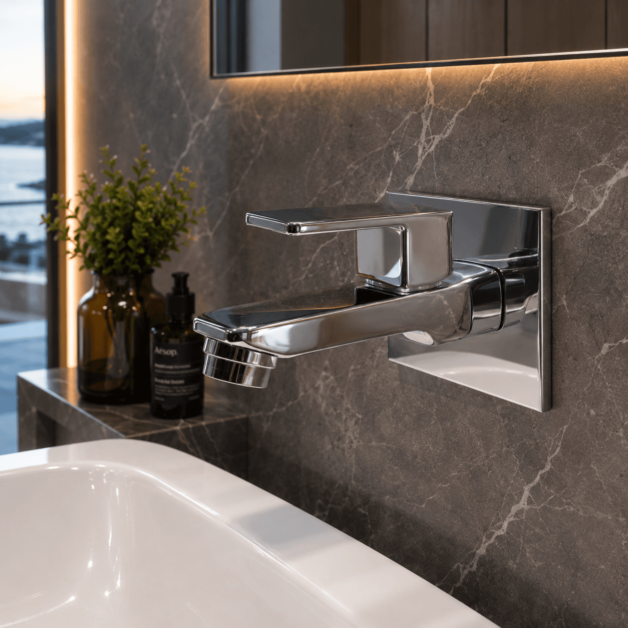 Heavy Wall Mount Tap
