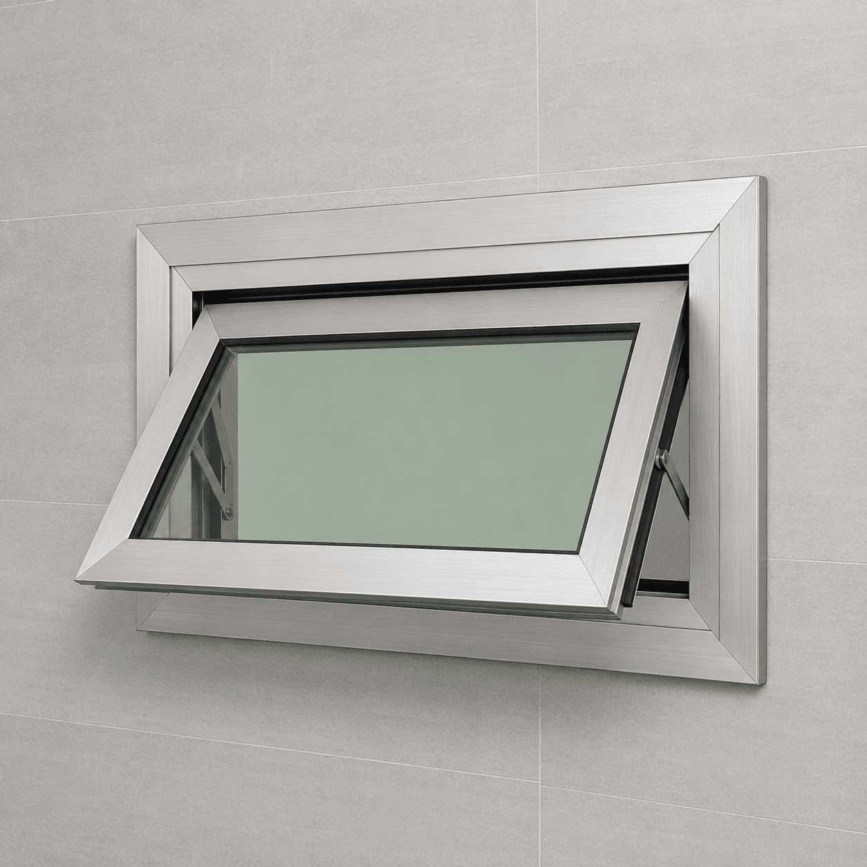 Aluminum Bathroom Fanlight Window 18 x 14