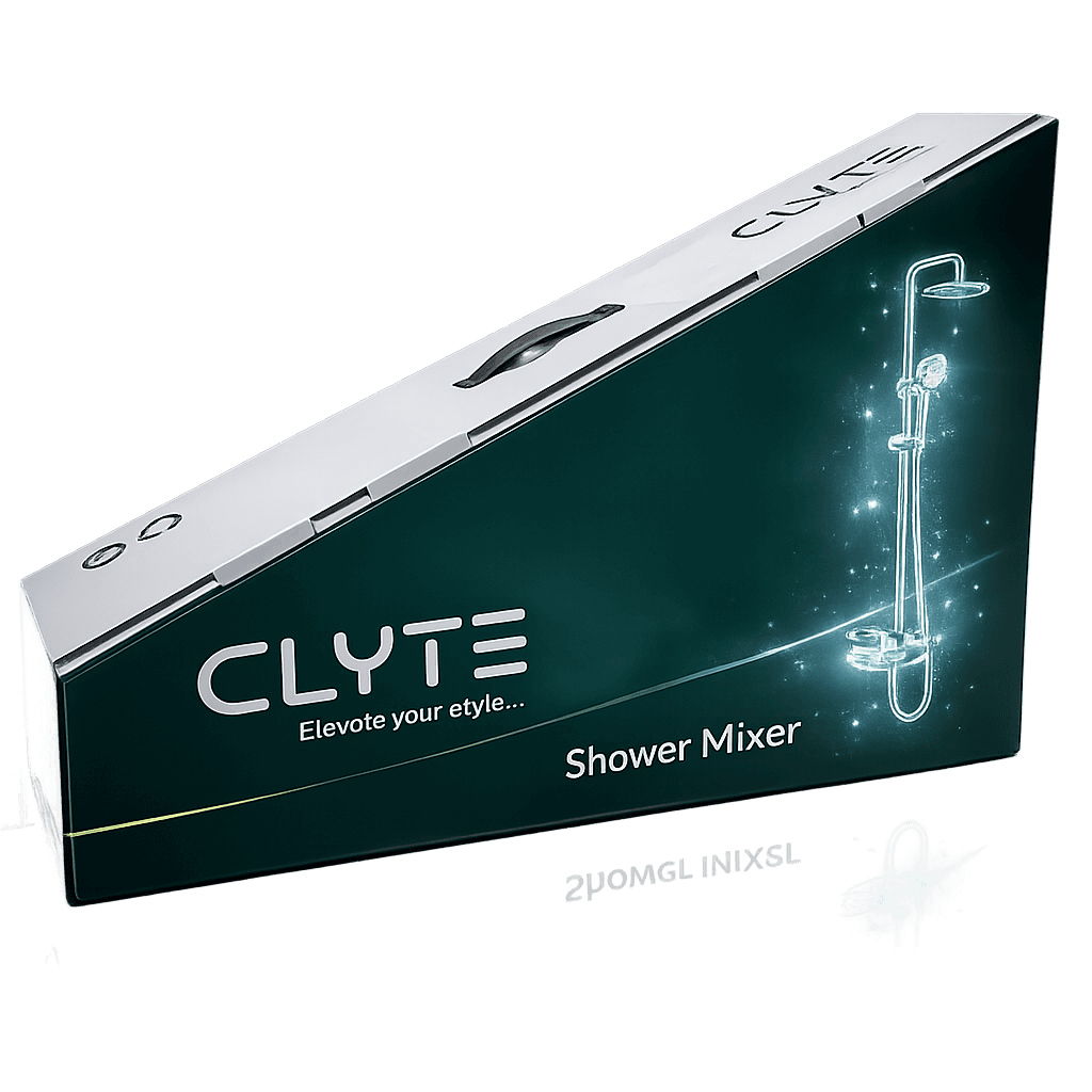 Clyte Piano Mixer Shower with LED Switch Panel