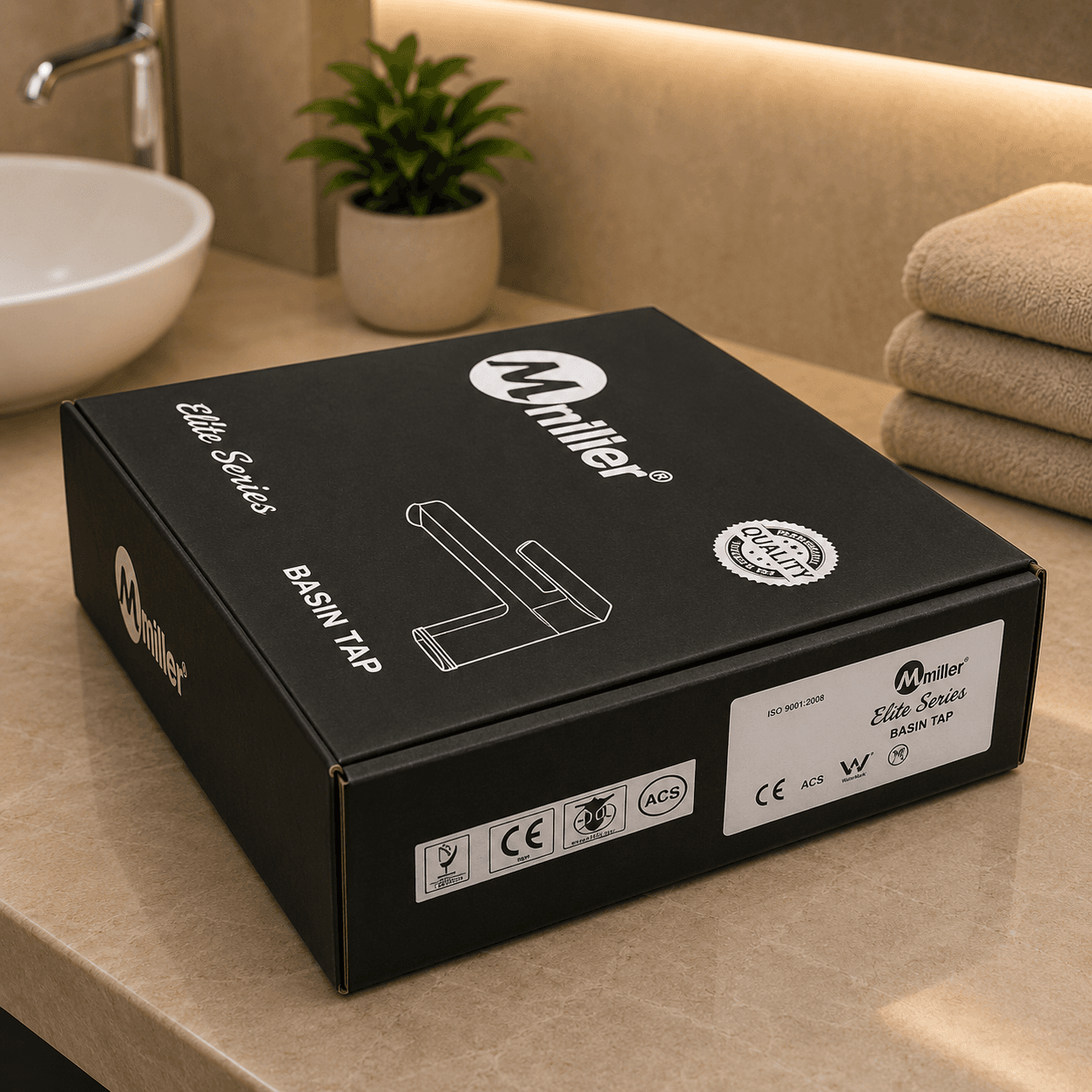 Miller Elite Series Basin Tap 501 Black