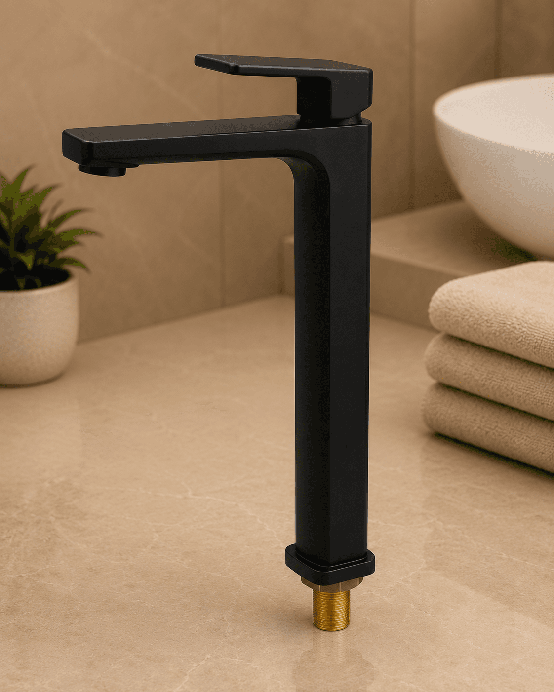 Miller Long Neck Basin Tap MLR-1100 Black