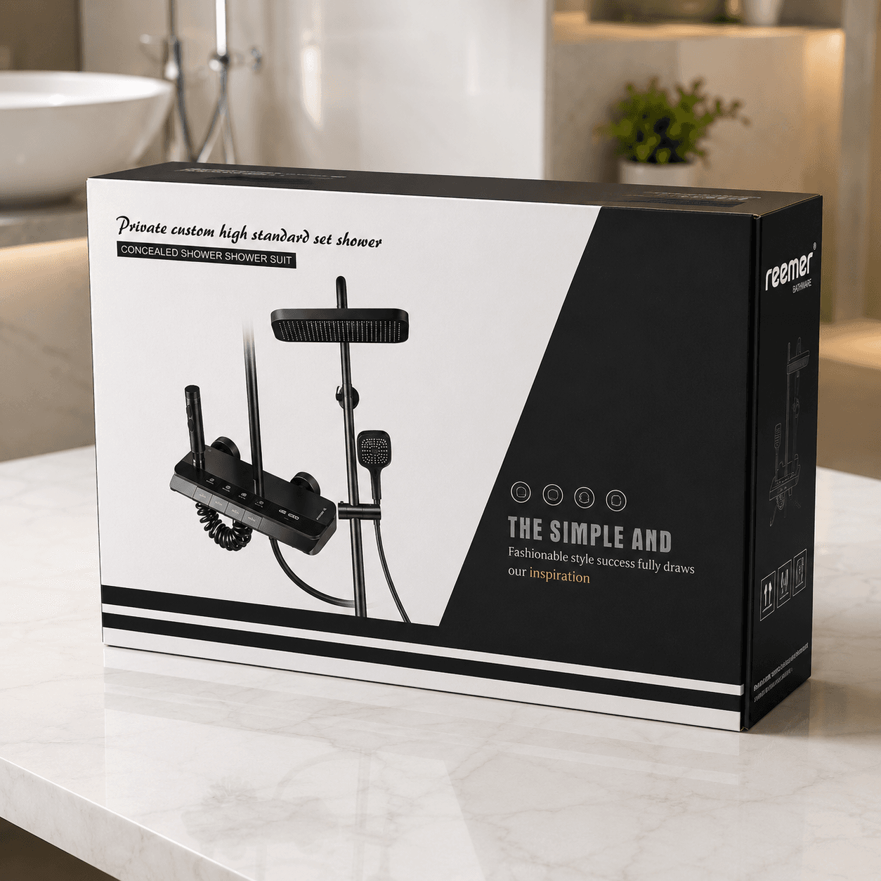 Reemer 3 in 1 Piano Shower Set