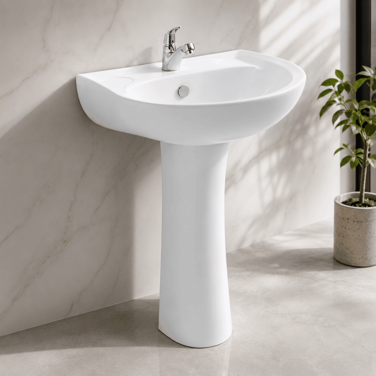 OTTO - 815 – white elegance pedestal with basin