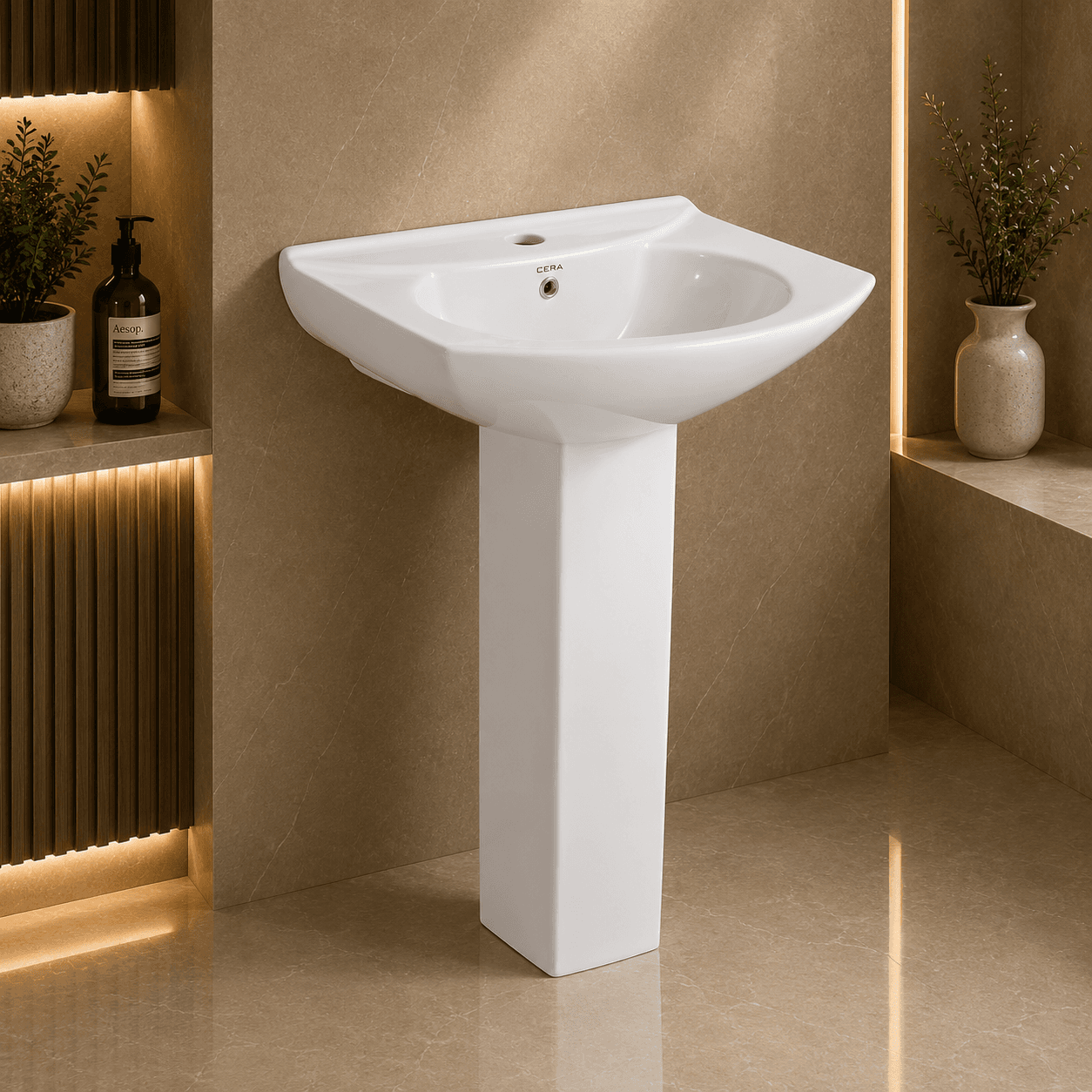 Sperry - Viva White Basin with Pedestal