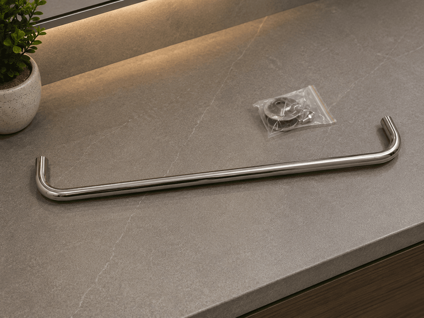 stainless steel towel bar wall mounted bathroom accessory modern design