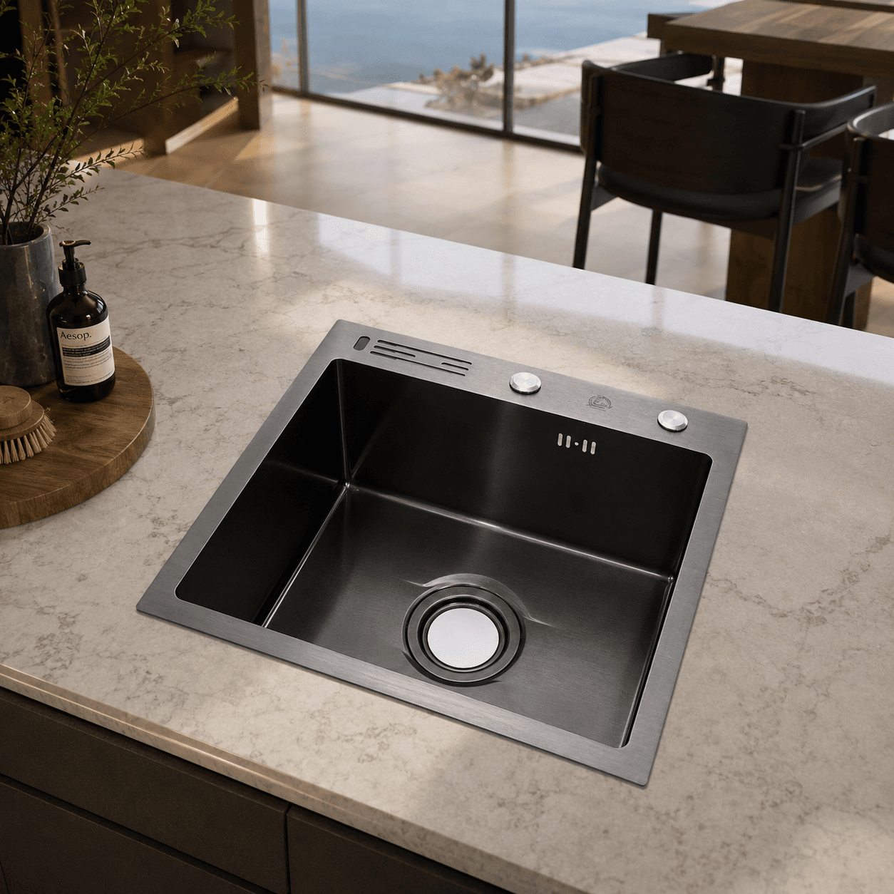 Single Bowl Hand Made Kitchen Sink (50 X 40 Inch)