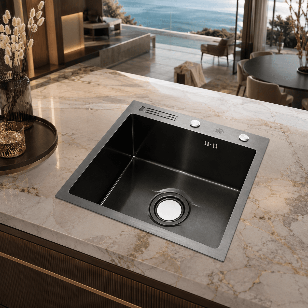 Single Bowl Hand Madel Kitchen Sink (60 X 45 Inch)