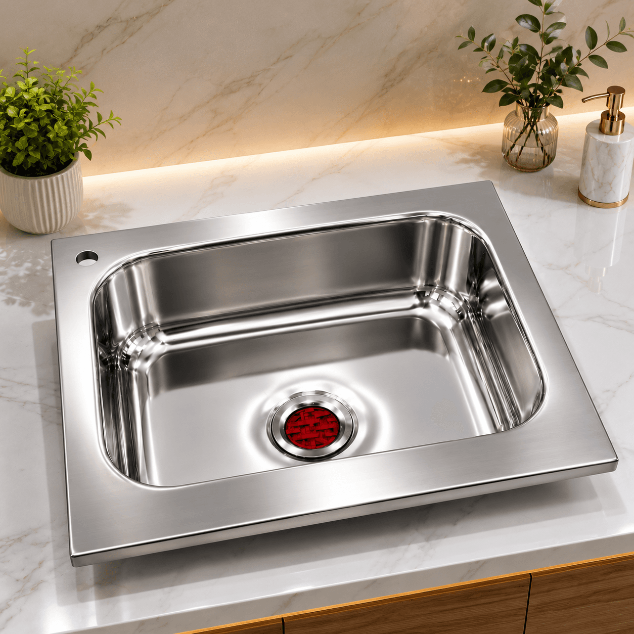 Salford Stainless Steel Kitchen Sink (18 x 20 Inch)
