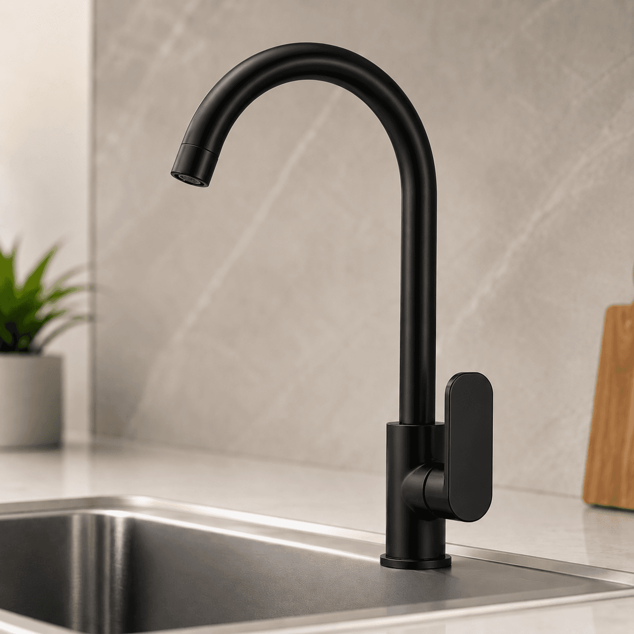 Premium Kitchen Sink Tap - Black Matt